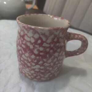 Coffee Mug by Roseville Spongeworks in Vintage Great Condition. Rose Pink Color